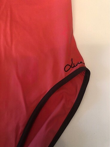 Livia, Fransız malı , pembe fonlu kahveli detaylı mayo - Görsel 2