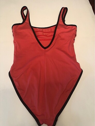 Livia, Fransız malı , pembe fonlu kahveli detaylı mayo - Görsel 5