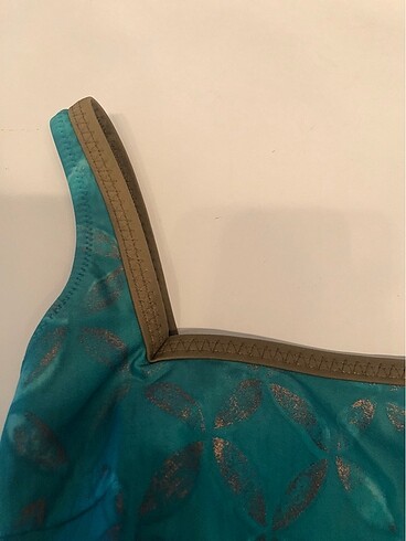 Gottex türkuaz bakır çiçek desenli mayo - Görsel 3