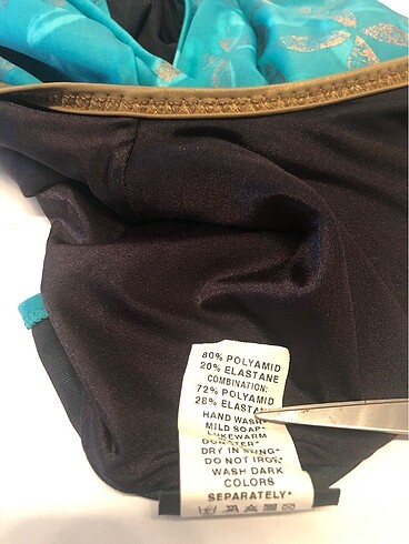 Gottex türkuaz bakır çiçek desenli mayo - Görsel 6