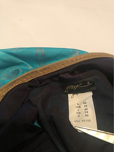 Gottex türkuaz bakır çiçek desenli mayo - Görsel 7