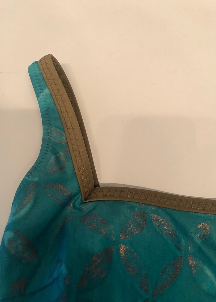 Gottex türkuaz bakır çiçek desenli mayo - Görsel 3