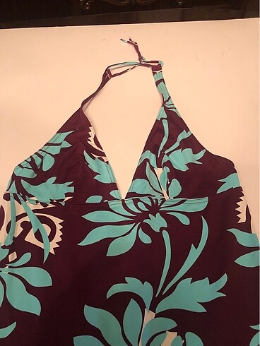 Livia italyan malı elbise ve desenli mayosu - Görsel 6