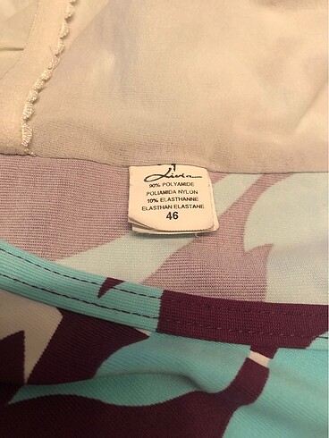 Livia italyan malı elbise ve desenli mayosu - Görsel 8