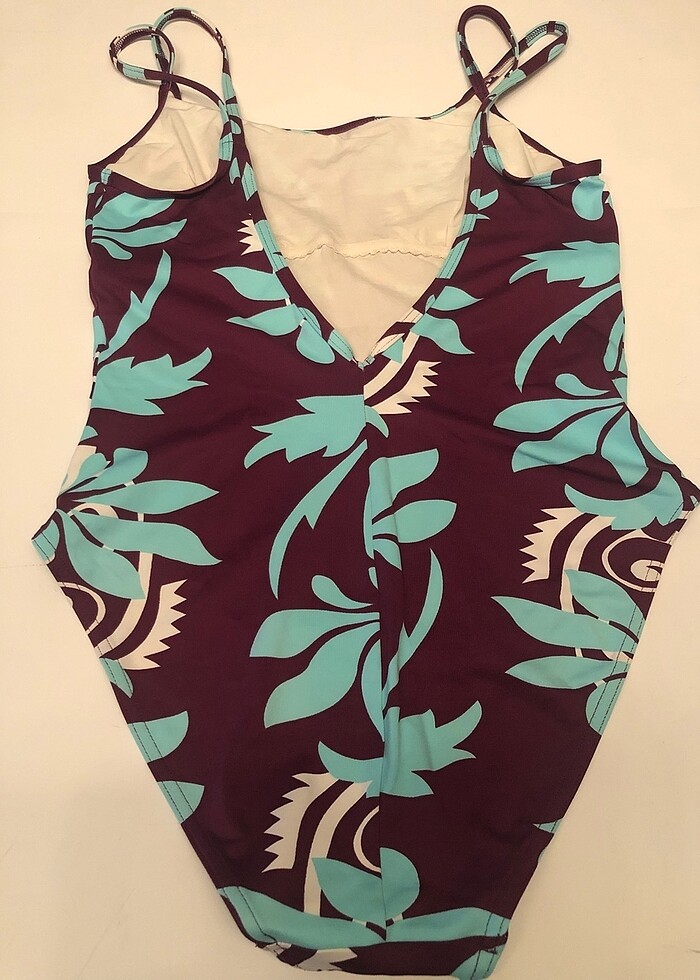 Livia italyan malı elbise ve desenli mayosu - Görsel 4