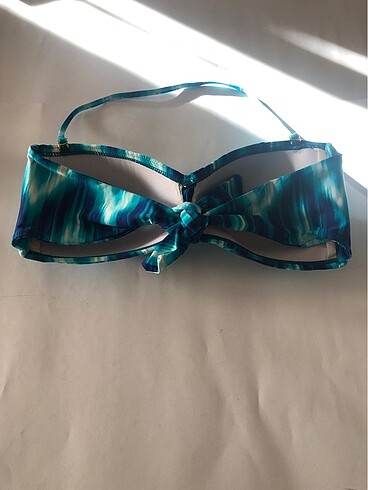 La Bianca türkuaz fonlu çeşitli renkli bikini - Görsel 5