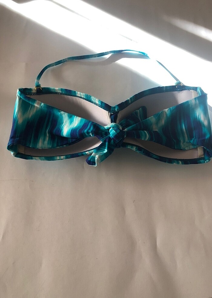 La Bianca türkuaz fonlu çeşitli renkli bikini - Görsel 5