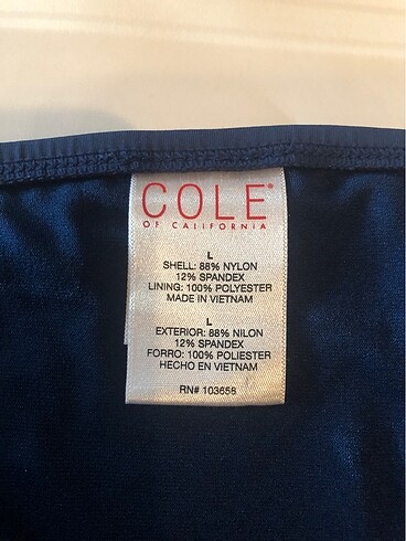 Cole of California , lacivert pembe çok renkli bikini - Görsel 8