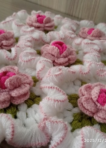 pembe Güllü çeyiz lik lif - Görsel 3