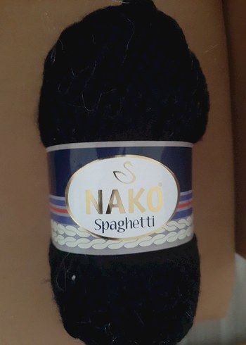 NAKO Spaghetti Siyah El Örgü İpi