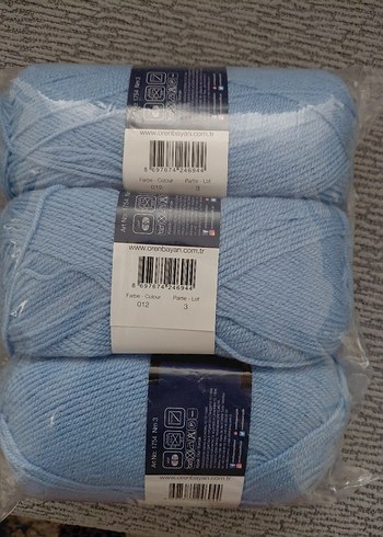 Mavi Star El Örgü İpliği 3'lü tek Paket - Görsel 2