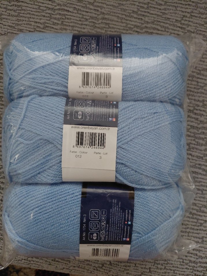 Mavi Star El Örgü İpliği 3'lü tek Paket - Görsel 2