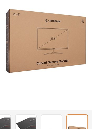 Rampage Kavisli Kırmızı Oyuncu Monitörü - Görsel 6