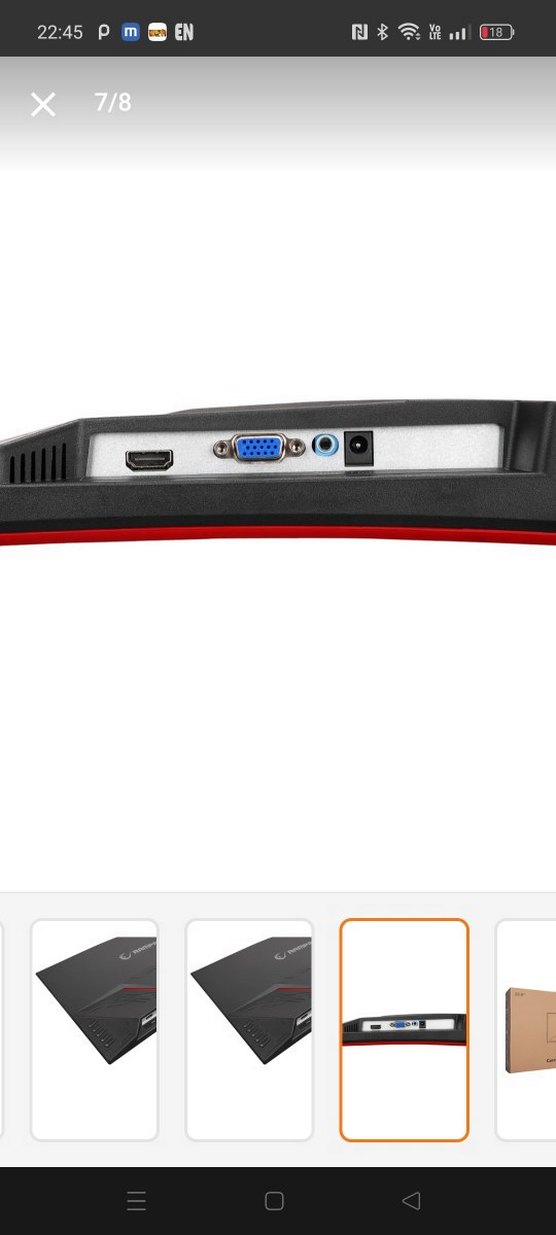 Rampage Kavisli Kırmızı Oyuncu Monitörü - Görsel 5