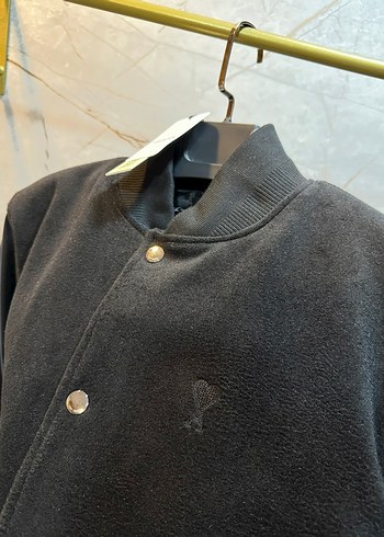 xl Beden AmiParisDüğmeli Siyah Kaşe Erkek Ceket