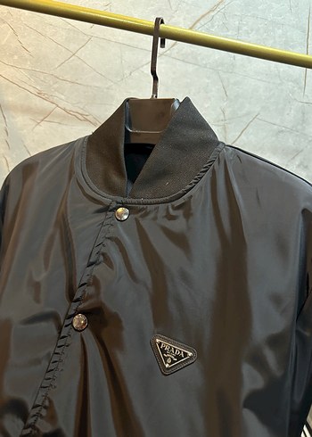 Prada Prada Double FaceSiyah Bomber Ceket Düğmeli