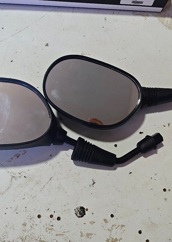 Siyah Motosiklet Ayna 1 Çift 2 adet sağ sol - Görsel 6