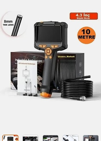 Endeskop 4.3 inç sıfır ürün sağlam kaliteli sorunsuz - Görsel 9