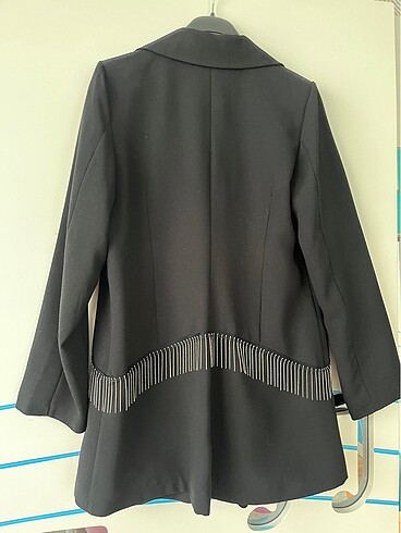 xl Beden siyah taşlı blazer ceket