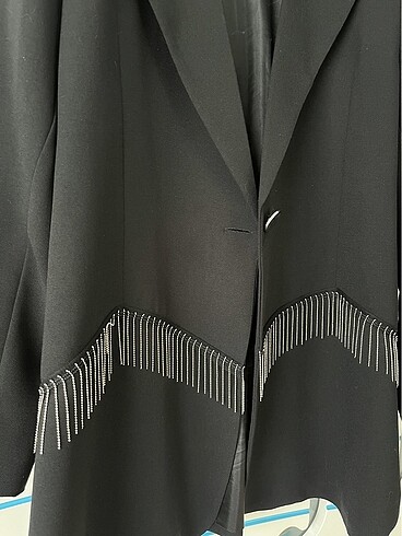 Diğer siyah taşlı blazer ceket