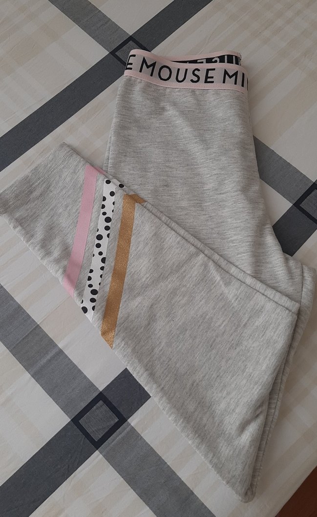 Gri Desenli Kız Çocuk Salaş Tayt - Görsel 2