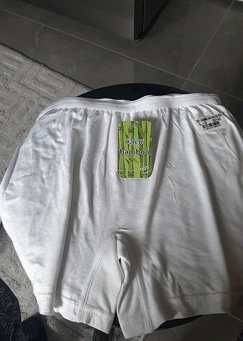 Beyaz Erkek Bamboo Boxer