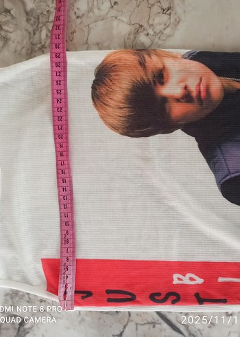 Beyaz Baskılı T-shirt, - Görsel 3