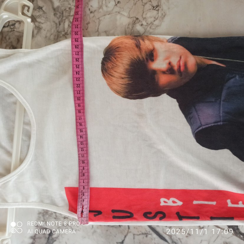 Beyaz Baskılı T-shirt, - Görsel 3