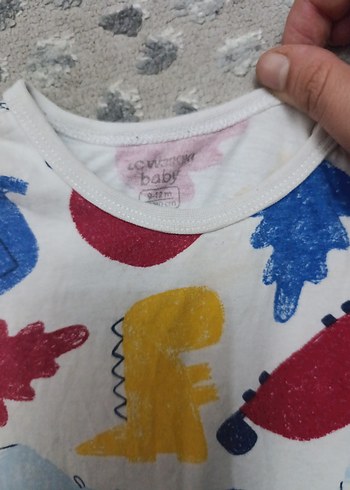 LC Waikiki Renkli Baskılı Kısa Kollu Bebek Tulum