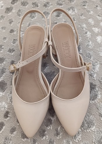 Deri Stiletto Topuklu Kadın Ayakkabı