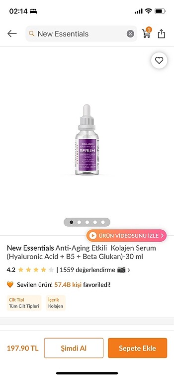 Beden Renk Kolojen serum