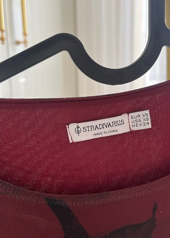 Bordo Drapeli Uzun Kadın Elbise - Görsel 4