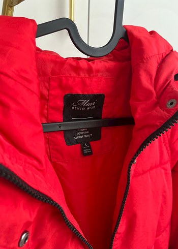 Kırmızı Fermuarlı Kadın Mont - Görsel 5