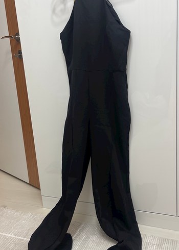 Siyah İnce Askılı Kadın tulum - Görsel 3