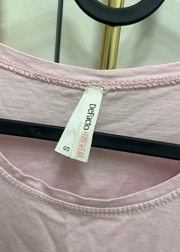 Pembe Baskılı Kısa Kollu Hamile Gecelik - Görsel 2