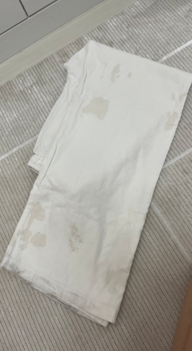 Beyaz Kadın Keten Rahat Pantolon - Görsel 3