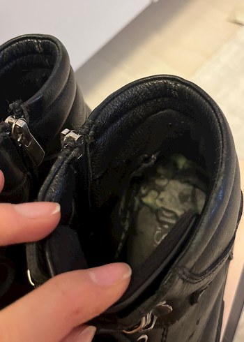 Siyah Deri Erkek Günlük Sokak Stili Bot - Görsel 5