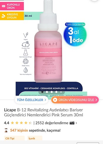 Licapé Kadınlar için Anti-Aging Serum - Görsel 4