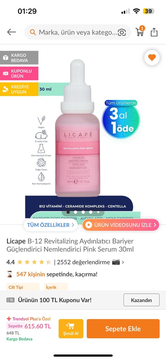 Licapé Kadınlar için Anti-Aging Serum - Görsel 4