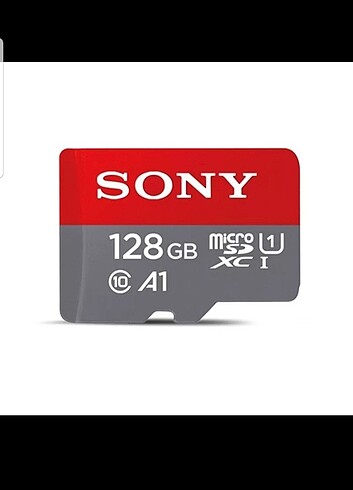 SONY 128 gb micro sd kart + adaptör