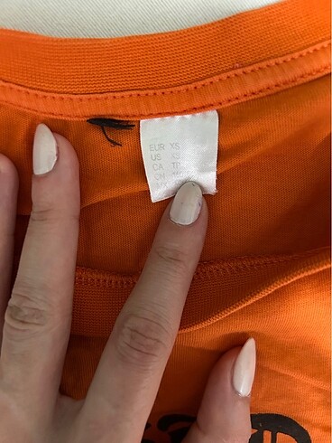 xs Beden turuncu Renk Turuncu yarım kol crop