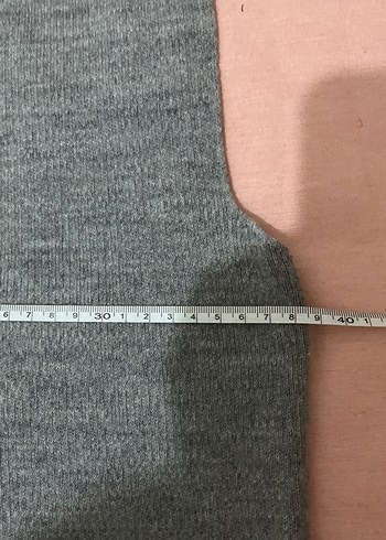 Düğmeli Gri Kadın Triko Yelek - Görsel 8