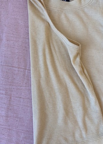 Bej Keten Yüksek Yakalı Kolsuz Basic Atlet - Görsel 4