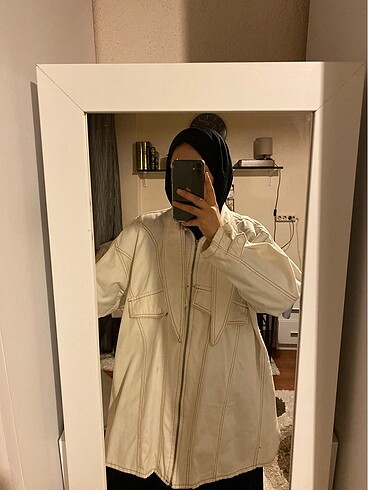 Trendyol & Milla Kot Ceket Trendyol Oversize Tesettür