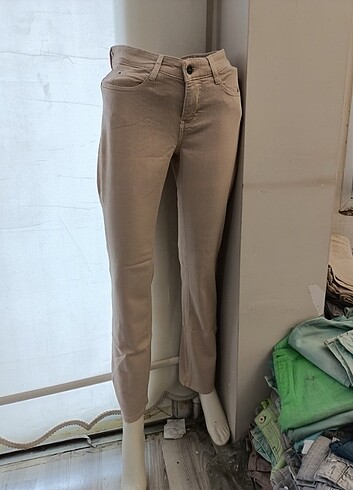 34 Beden ten rengi Renk MAC klasik paça orijinal pantolon 