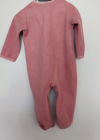 9 Ay Beden çıt çıtlı somon Bebek Kız Tulumu