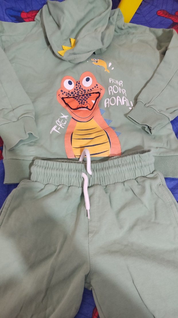 Erkek Çocuk Renkli Baskılı Sweatshirt - Görsel 3