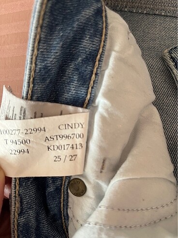 27 Beden Mavi kot kadın