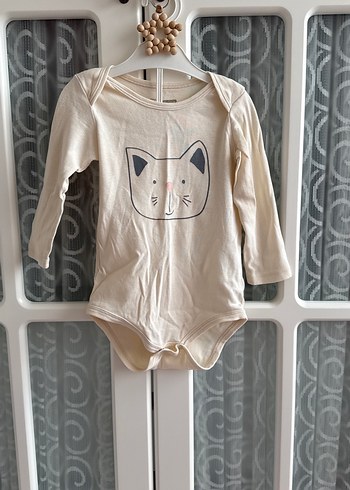 Uzun Kollu Beyaz Bebek Kız Body