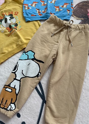 Erkek Bebek Nakışlı ve Baskılı Sweatshirt Takımı - Görsel 2